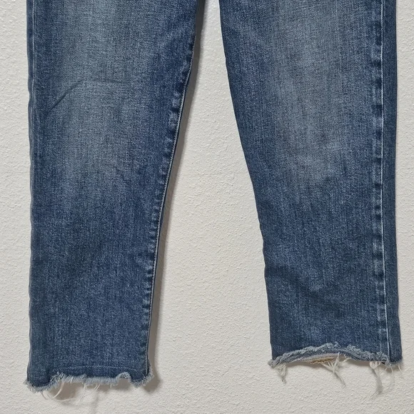 Alice + Olivia AO.LA high rise raw hem jeans size 25 - Picture 3 of 14